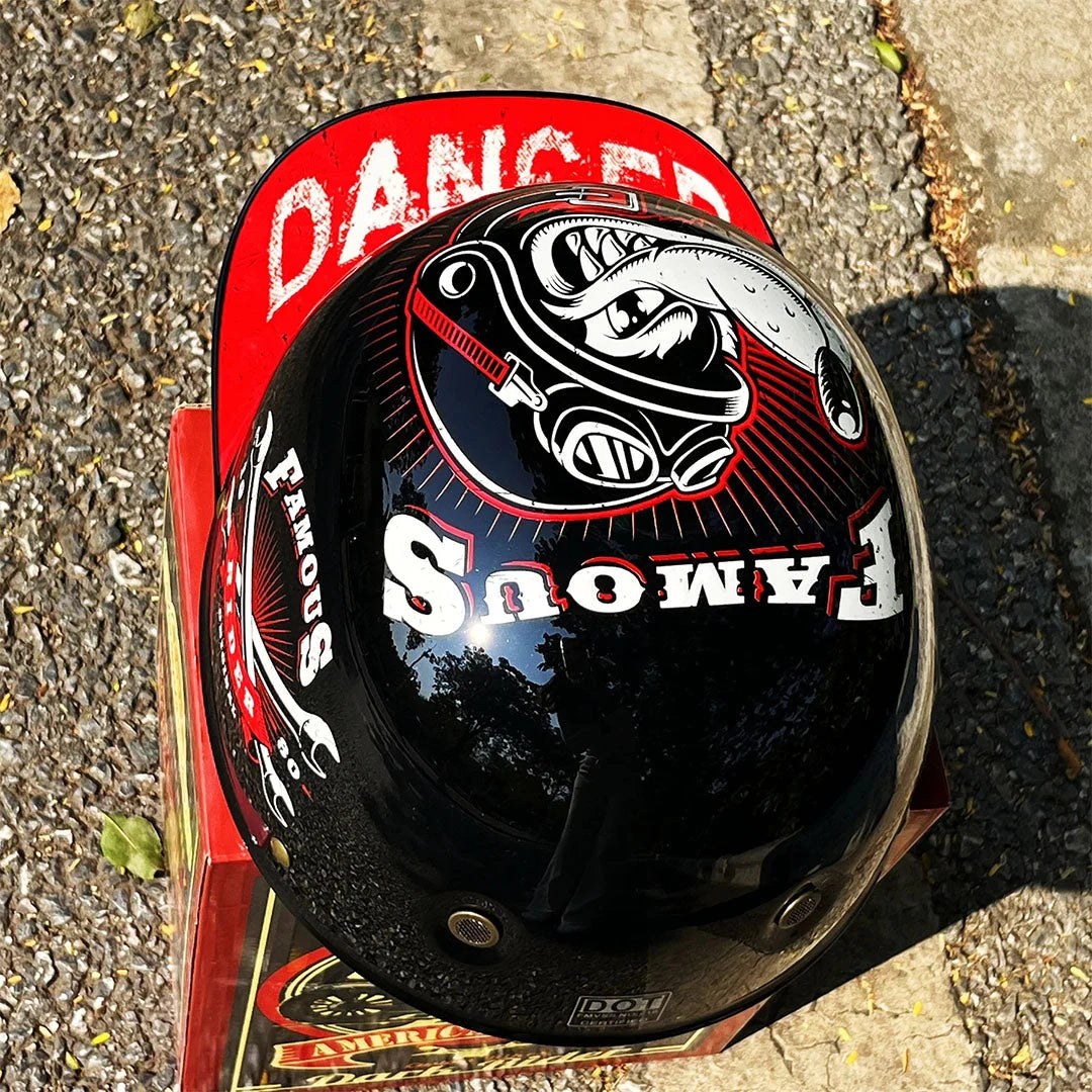 Motorcycle Helmet Half-Open Lightweight DOT & ECE Certified
