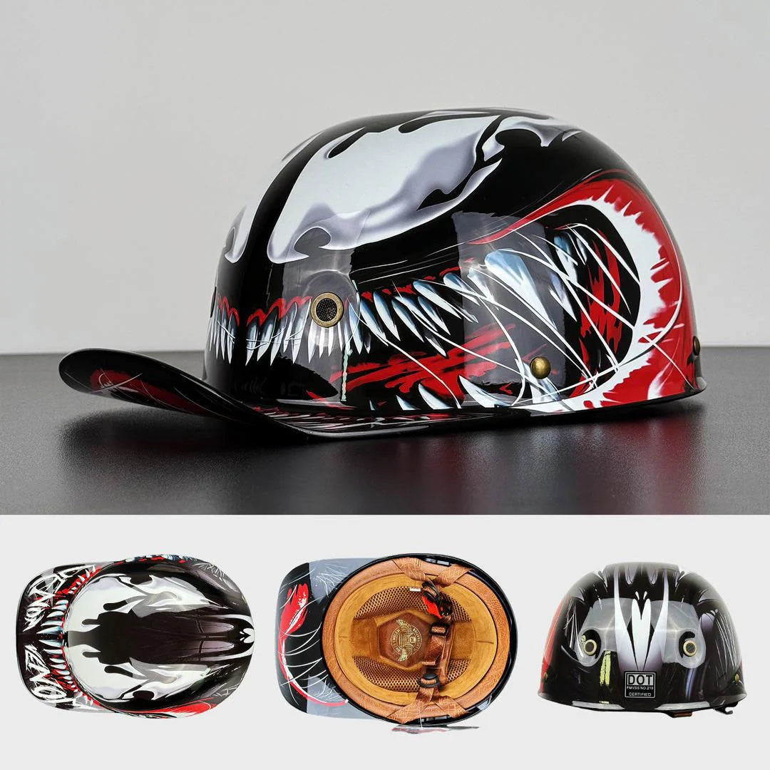 Motorcycle Helmet Half-Open Lightweight DOT & ECE Certified