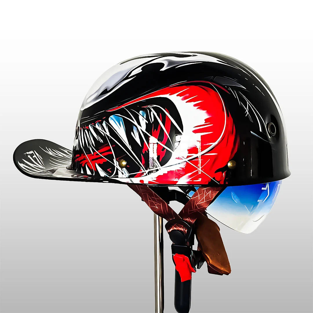 Motorcycle Helmet Half-Open Lightweight DOT & ECE Certified
