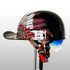 Motorcycle Helmet Half-Open Lightweight DOT & ECE Certified