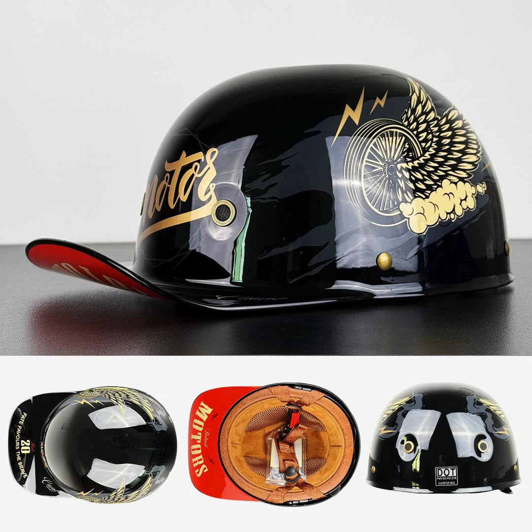 Motorcycle Helmet Half-Open Lightweight DOT & ECE Certified