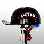Motorcycle Helmet Half-Shell Integrated Sun Visor