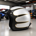 Motorcycle Helmet Low-Profile Fiberglass DOT & ECE Certified