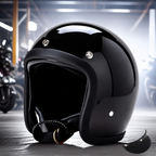 Motorcycle Helmet Low-Profile Fiberglass DOT & ECE Certified