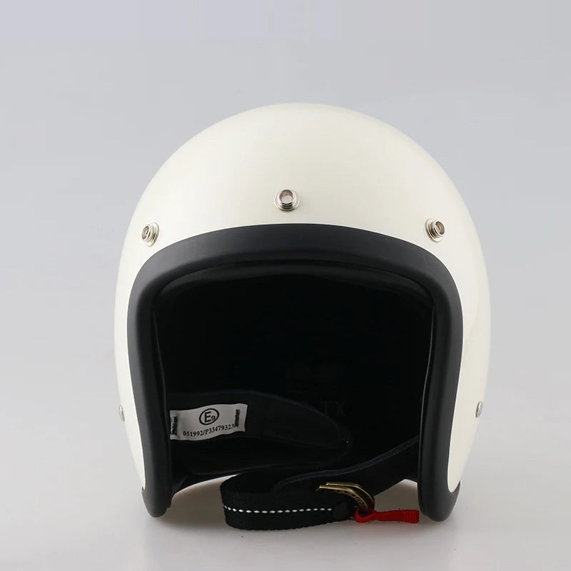 Motorcycle Helmet Low-Profile Fiberglass DOT & ECE Certified