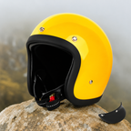 Motorcycle Helmet Low-Profile Fiberglass DOT & ECE Certified
