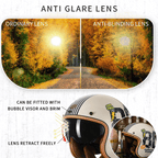 Motorcycle Helmet Open Face ABS Shell DOT & ECE