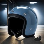 Motorcycle Helmet Retro Low-Profile Fiberglass DOT & ECE
