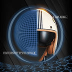 Motorcycle Helmet Retro Open-Face DOT & ECE Approved