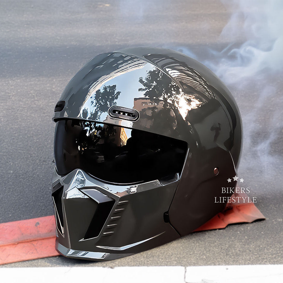 Motorcycle Helmet Retro Open-Face DOT & ECE Approved