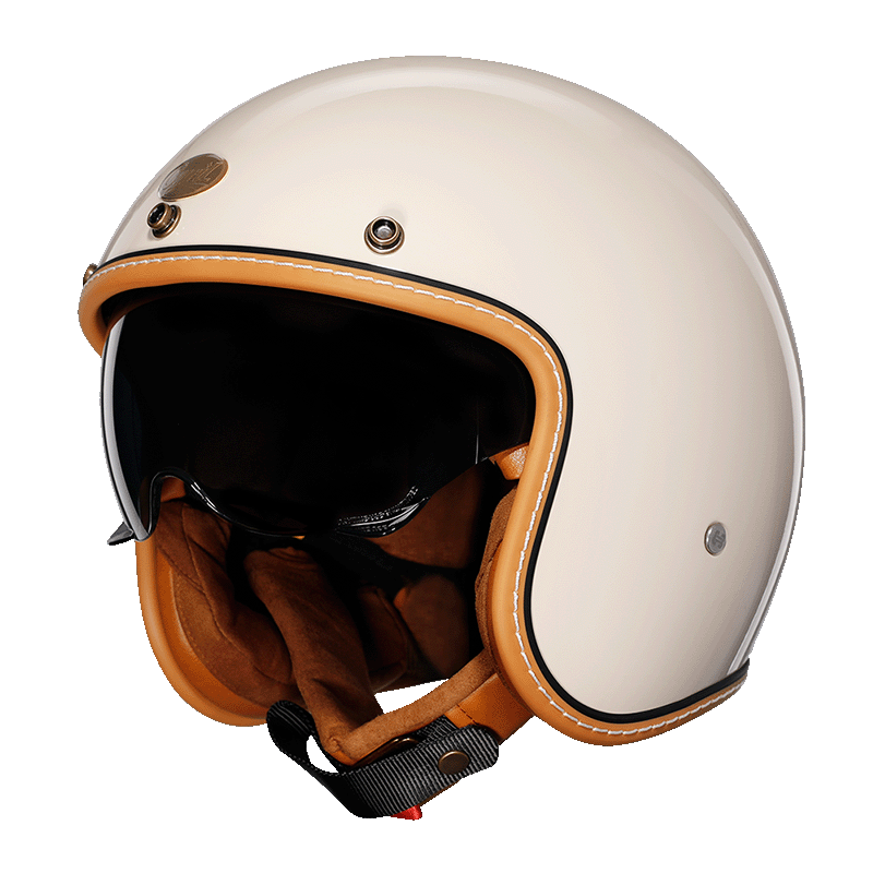 Motorcycle Helmet Retro Open-Face Lightweight ABS DOT & ECE