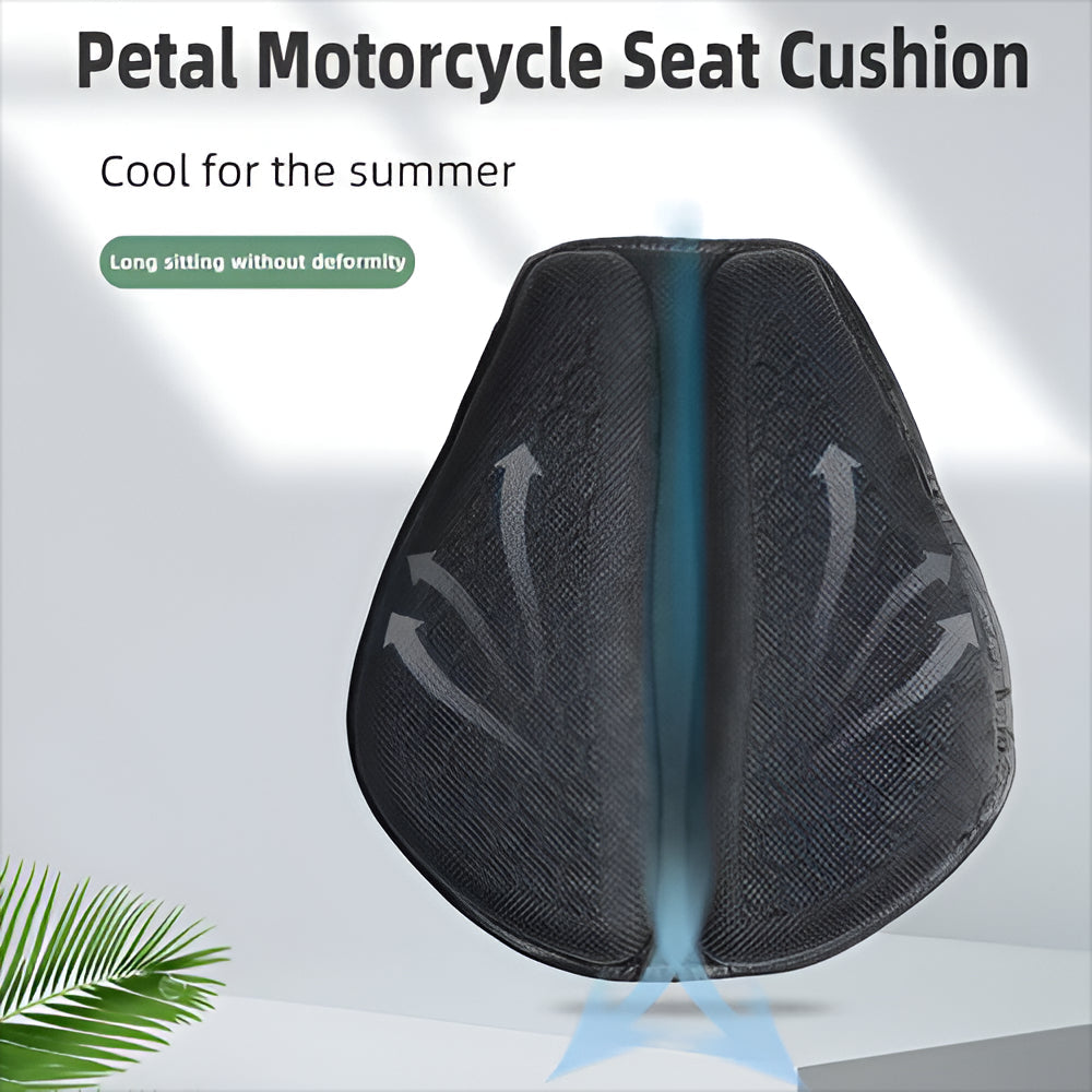 Motorcycle Seat Cushion Gel Shock-Absorbing Breathable Honeycomb Anti-Slip