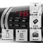 Motorcycle Speaker Bluetooth & FM Radio Water-Resistant