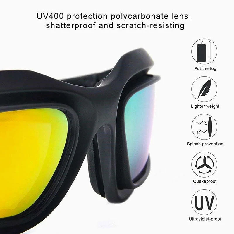 Motorcycle Sunglasses Polarized UV400 Adjustable Headband