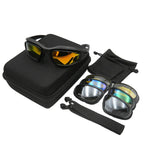 Motorcycle Sunglasses Polarized UV400 Wraparound & Head Strap