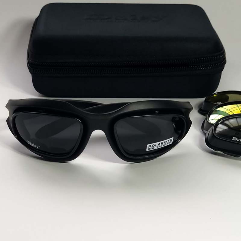 Motorcycle Sunglasses Polarized UV400 Wraparound & Head Strap