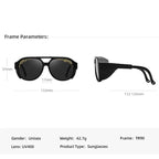 Motorcycle Sunglasses UV400 Helmet-Friendly TR90 Frame