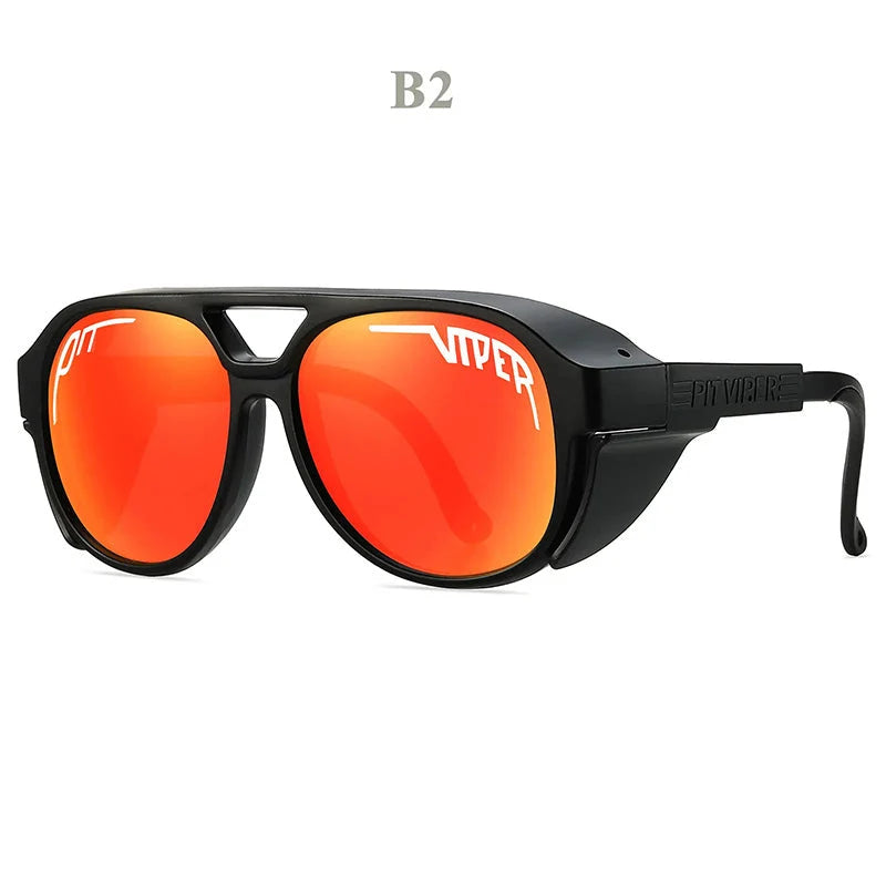 Motorcycle Sunglasses UV400 Helmet-Friendly TR90 Frame