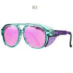 Motorcycle Sunglasses UV400 Helmet-Friendly TR90 Frame