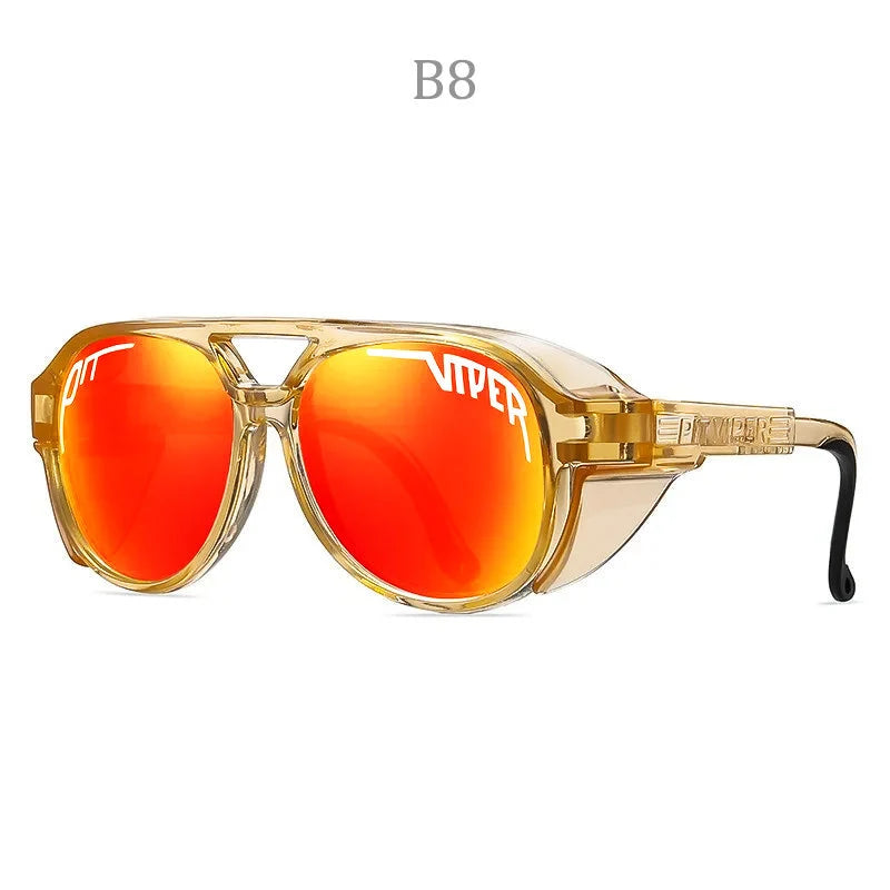 Motorcycle Sunglasses UV400 Helmet-Friendly TR90 Frame