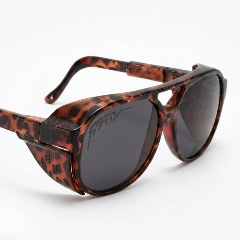 Motorcycle Sunglasses Wraparound Wind-Blocking UV400 Helmet Compatible
