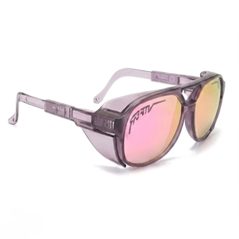 Motorcycle Sunglasses Wraparound Wind-Blocking UV400 Helmet Compatible