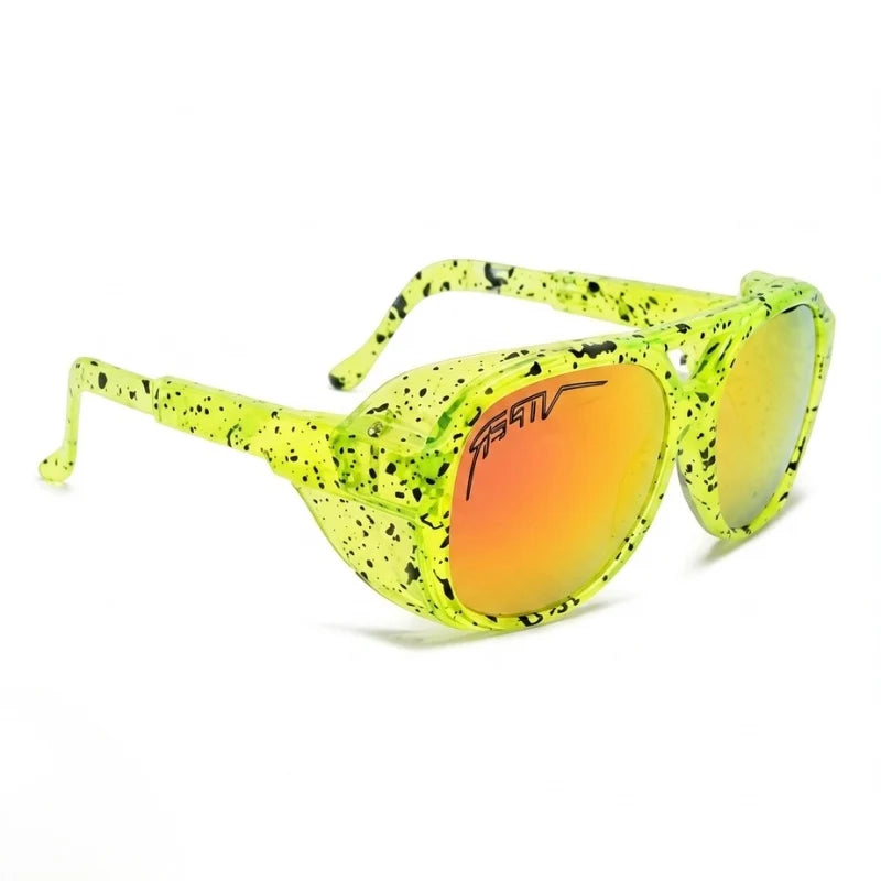 Motorcycle Sunglasses Wraparound Wind-Blocking UV400 Helmet Compatible