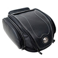 Motorcycle Tail Bag Expandable & Convertible Water-Resistant PU Leather