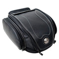 Motorcycle Tail Bag Expandable & Convertible Water-Resistant PU Leather