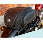 Motorcycle Tail Bag Expandable & Convertible Water-Resistant PU Leather