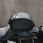 Motorcycle Tail Bag Expandable & Convertible Water-Resistant PU Leather