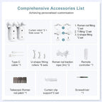 Motorized Curtain Opener Bluetooth Remote & 6-Month Battery