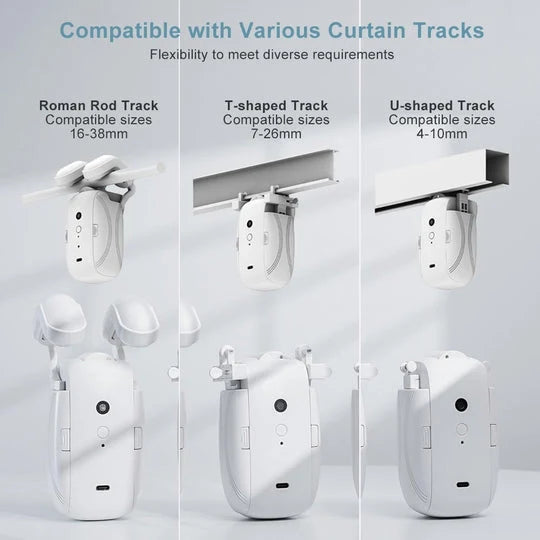 Motorized Curtain Opener Bluetooth Remote & 6-Month Battery