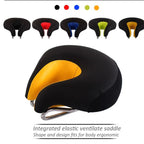 Mountain Bike Saddle Noseless Extra Thick & Shock Absorbing
