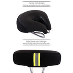 Mountain Bike Saddle Noseless Extra Thick & Shock Absorbing