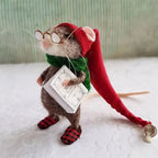 Mouse Needle Felting Kit Pre-Measured Wool & Poseable Wire