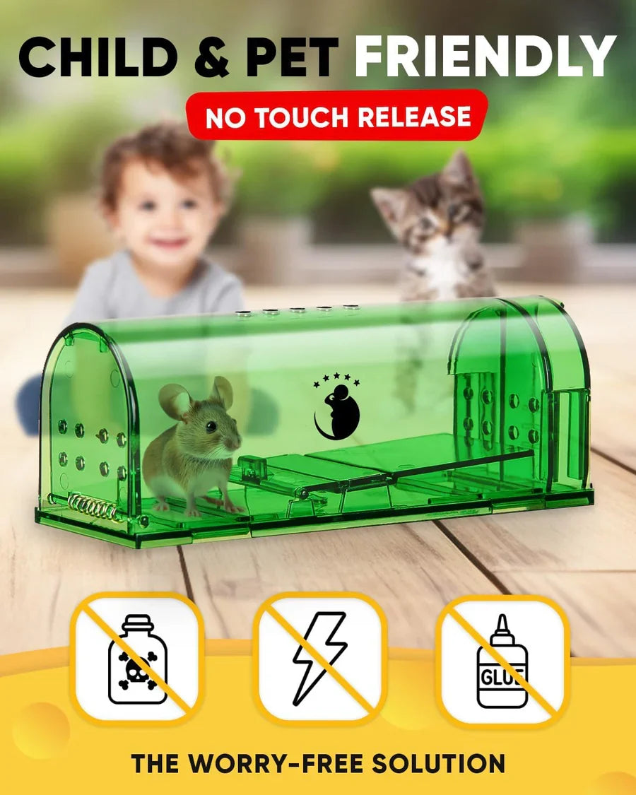 Mouse Trap Humane No-Touch Release Pack of 4
