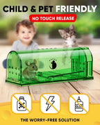 Mouse Trap No-Touch Release See-Through & Ventilated
