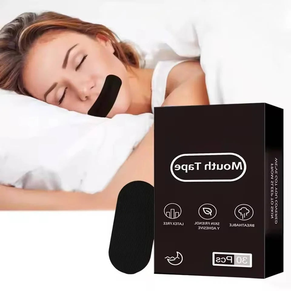 Mouth Tape Bamboo Charcoal Hypoallergenic Adhesive