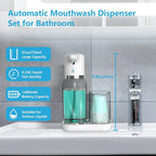 Mouthwash Dispenser Touchless Infrared USB Rechargeable 750ml