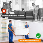 Moving Straps Adjustable Sponge-Padded 400 lb Capacity
