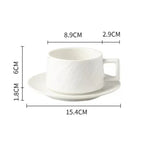 Mug & Saucer Set Japanese-Inspired Glazed Ceramic