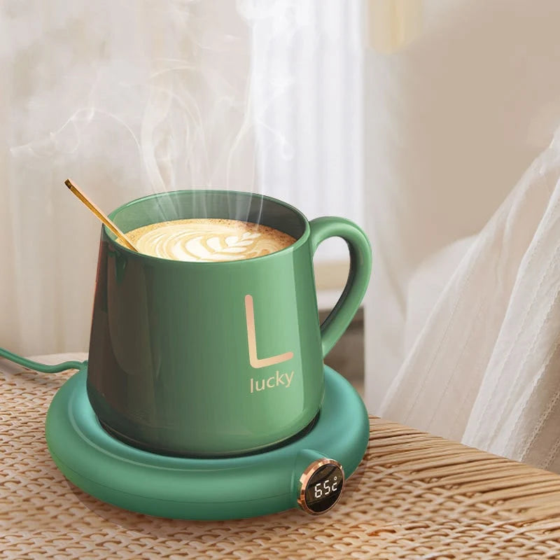 Mug Warmer LED Display Touch Controls USB & EU Plug