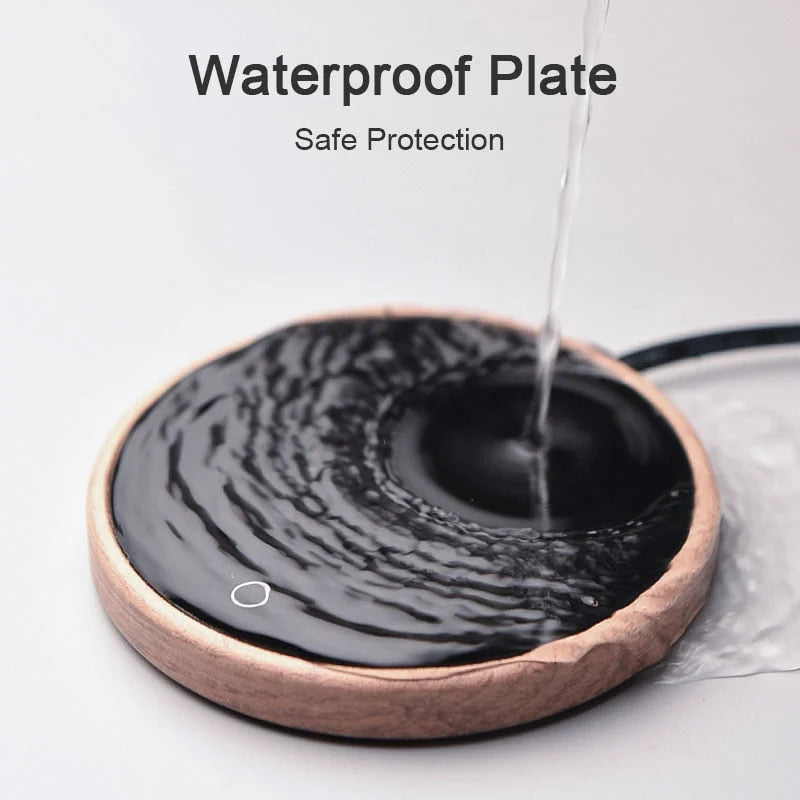 Mug Warmer Temperature Control Tempered Glass 8-Hour Auto Shut-Off