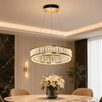 Multi-Layer Color-Adjustable LED Chandelier