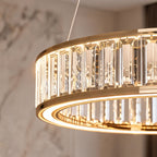 Multi-Layer Color-Adjustable LED Chandelier