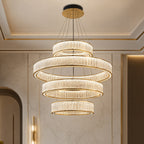 Multi-Layer Color-Adjustable LED Chandelier