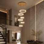 Multi-Layer Color-Adjustable LED Chandelier