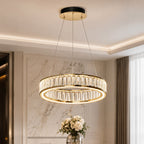 Multi-Layer Color-Adjustable LED Chandelier