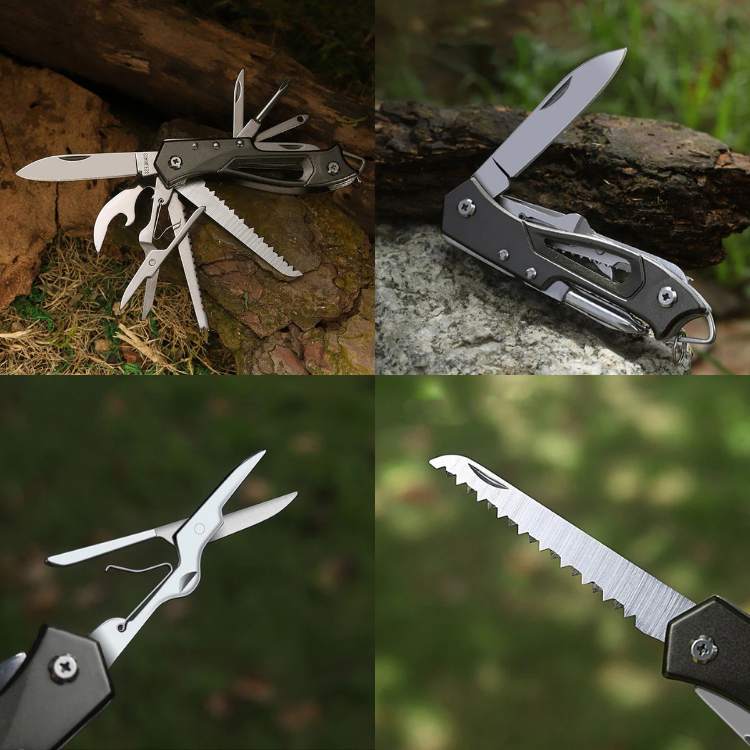 Multi-Tool Pocket Knife Compact 2Cr13 Stainless Steel